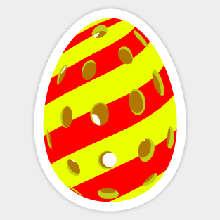 Pickleball Easter Egg Sticker